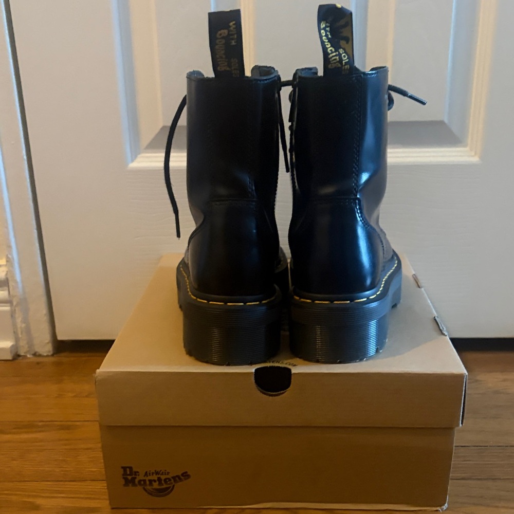Dr. Martens Black Lace-Up Platform Boots - Picture 4 of 6